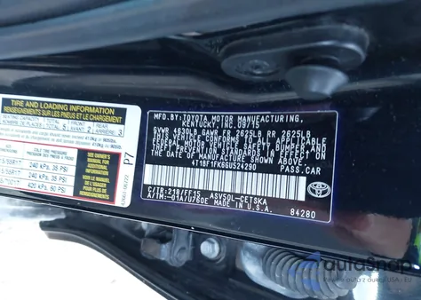 2016 Toyota Camry Se z USA, uszkodzony, nr VIN 4T1BF1FK6GU524290